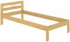 Erst-Holz Einzelbett 100x200 cm, inkl. Rollrost und Matratze, natur Bild 3
