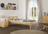 Erst-Holz Einzelbett 100x200 cm, inkl. Rollrost und Matratze, natur Bild 2