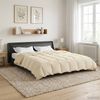 vidaXL Winterbettdecke Gepolstert Creme 200 x 200 cm Mikrofaser 42026148 Bild 4