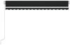 vidaXL Markise Manuell Einziehbar 450x350 cm Anthrazit 3068999 Bild 4