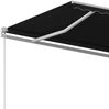 vidaXL Markise Manuell Einziehbar 450x350 cm Anthrazit 3068999 Bild 5