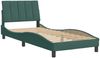 vidaXL Bettgestell ohne Matratze "Hanko" Dunkelgrün 90x190 cm Samt 3207822 Bild 3