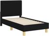 vidaXL Kinderbettgestell mit Kopfteil Schwarz 70 x 140 cm Stoff 42010981 Bild 4