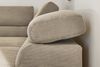 KAWOLA Sofa DELIA Ecksofa Feincord beige mit motorischem Sitzvorzug Recamiere rechts 74 x 219 x 276 cm Bild 4