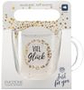 LEONARDO Emozione Tasse Viel Glück 400 ml, Glas, klar Bild 2