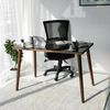 Dmora Schreibtisch Melita, Mehrzweckschreibtisch, Bürotisch für PC, Eckschreibtisch, 110x60h73 cm, Nussbaum Bild 2