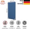 Rheinland Möbel FocusWall STW1014 – Akustik-Stellwand 1000×1400 mm in Stofffarbe Bluebell inkl. Standfüßen – Schreibtisch-Trennwand für Büro & Homeoffice – Schallschutz – Made in Germany Bild 2