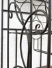 DanDiBo Weinregal Metall Wand mit Glashalter Holzablage HX12981 Flaschenregal 53 cm Flaschenhalter Wandmontage Bild 5