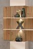 Wohnwand Gusto Lux B in Kaschmir und Artrisan mit Streifenaufdrück Wandpaneel 280 x 180 x 45 Bild 4