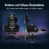 ALFORDSON Massage Gamer Stuhl mit Fußstütze 180kg Belastbarkeit Bild 2