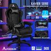 ALFORDSON Massage Gamer Stuhl mit Fußstütze 180kg Belastbarkeit Bild 3