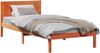 vidaXL Bettgestell Braun 80 x 200 cm Massivholz Kiefer 872205 Bild 2