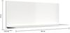 Deko-Regal Fiore L 80cm Weiss hochglanz : Weiss hochglanz Bild 2
