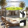 Sekey Sonnenschirm Ø300cm Ampelschirm mit Kreuzständer, Gartenschirm mit Kurbel, UV50+, LxB: 300,00x300,00 cm, Garten Terrassen Schirm rund knickbar, Winddicht & wasserdicht Bild 4