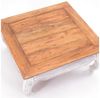 DESIGN DELIGHTS Couchtisch OPIUMTISCH "EAST 80", 80 x 80 x 36 cm, Altholz massiv, Beistelltisch Bild 4