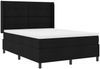 vidaXL Boxspringbett mit Kissen Schwarz 200 x 160 cm Stoff 3341653 Bild 4