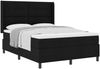 vidaXL Boxspringbett mit Kissen Schwarz 200 x 160 cm Stoff 3341653 Bild 2