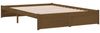 vidaXL Massivholzbett Honigbraun 140x190 cm Bild 4
