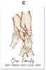 Poster Familie Personalisiert Hände Namen · Zusammenhalt · Verbundenheit · Deko Print ohne Rahmen - 50 x 70 cm / D 6 Hands Bild 4