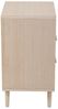 Kommode 42 x 36 cm MDF Paulownia Holzfurnier und Rattanfront mit 2 Schubladen Bild 4