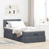 vidaXL Ottoman-Bett mit Matratze Dunkelgrau 90x200 cm Samt 3311676 Bild 3