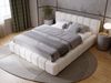 GRAINGOLD Orio Doppelbett 140x200, Polsterbett mit Kopfteil, Bettkasten, Velour-Stoff, Beige Bild 4