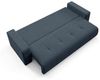 Sofa 3-Sitzer mit Schlaffunktion AUGUSTO in Stoff Wind Dunkelblau Bild 2
