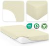 Jacobson Spannbettlaken BIO, Jersey Spannbetttuch, Bettlaken 160 g/m², 100% BIO-Baumwolle, Gummizug: rundum, GOTS zertifiziert Bild 3