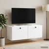 vidaXL Wandmontierter TV-Schrank 78,5 x 31 x 30 cm Weiß Holzwerkstoff 899225 Bild 4