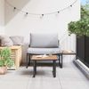 vidaXL Gartensofa-set 2 pcs Hellgrau Stahl 42004141 Bild 4