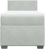 vidaXL Boxspringbett mit Matratze Hellgrau 90x190 cm Samt 3286180 Bild 4