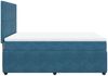 vidaXL Boxspringbett mit Matratze Dunkelblau 140x190 cm Samt 3292332 Bild 5