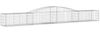 vidaXL Gabionen mit Hochbogen 3 Stk. 400x50x40/60cm Verzinktes Eisen 3146958 Bild 3