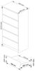 Home Collective Kommode 60 cm breit Holz Highboard Sideboard für Flur Schlafzimmer Wohnzimmer (Kommode Schlafzimmer Kommode mit Schubladen Holz Schrank), Kinderzimmer Organizer, 121 cm hoch, 5 Schubladen Artisan Eiche-grau Bild 3