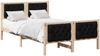 vidaXL Bettrahmen Schwarz 120 x 190 cm Massives Kiefernholz 878416 Bild 3