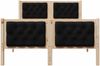 vidaXL Bettrahmen Schwarz 120 x 190 cm Massives Kiefernholz 878416 Bild 5