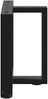 vidaXL Couchtischbeine T-Form 2 Stk. Schwarz 50x25x(42-43) cm Stahl 4013028 Bild 5