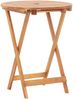 vidaXL 3-tlg. Bistro-Set Blau und Weiß Stoff und Massivholz 3281753 Bild 5