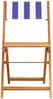 vidaXL 3-tlg. Bistro-Set Blau und Weiß Stoff und Massivholz 3281753 Bild 4