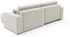 Ecksofa Sofa mit Schlaffunktion AUGUSTO in Stoff Wind Creme Ottomane Rechts Bild 5