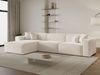 GrainGold Ecksofa L-Form ARIZONA - 265x180 cm, Creme, Links, Wellenfedern, HR37-Schaum und T30-Schaum Bild 5