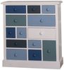 Blaue Schubladenkommode im Landhausstil Bild 3