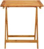 vidaXL 3-tlg. Bistro-Set Grau Poly Rattan und Massivholz 3281875 Bild 5