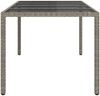 vidaXL Gartentisch Grau 190 x 90 x 75 cm Poly-Rattan 362548 Bild 4