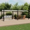 vidaXL Gartenpavillon mit Ausziehbarem Dach Creme 3x6 m Aluminium 3217061 Bild 3