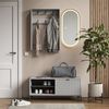 Garderobe Eliza Grau 100 x 45 cm Set, 3 Teile Vicco Bild 3