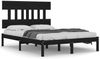 Massivholzbett Schwarz 140x190 cm [3104722] Bild 2