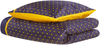 Bettwäsche-Set ZickZack-Muster WALLINGFORD 135x200 cm Baumwoll-Satin Blau Bild 5