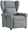 vidaXL Massagesessel Elektrisch Hellgrau Stoff 3303364 Bild 3