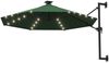 vidaXL Sonnenschirm zur Wandmontage mit LEDs 300 cm Grün 312523 Bild 2